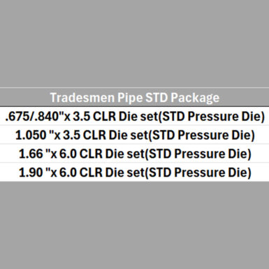 Tradesmen Pipe Std Bundle