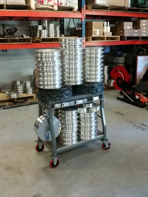 Load capacity test of pipe bender cart