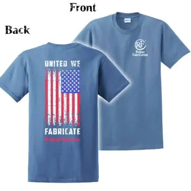 RogueFab T-Shirt - United we fabricate (Stone Blue)